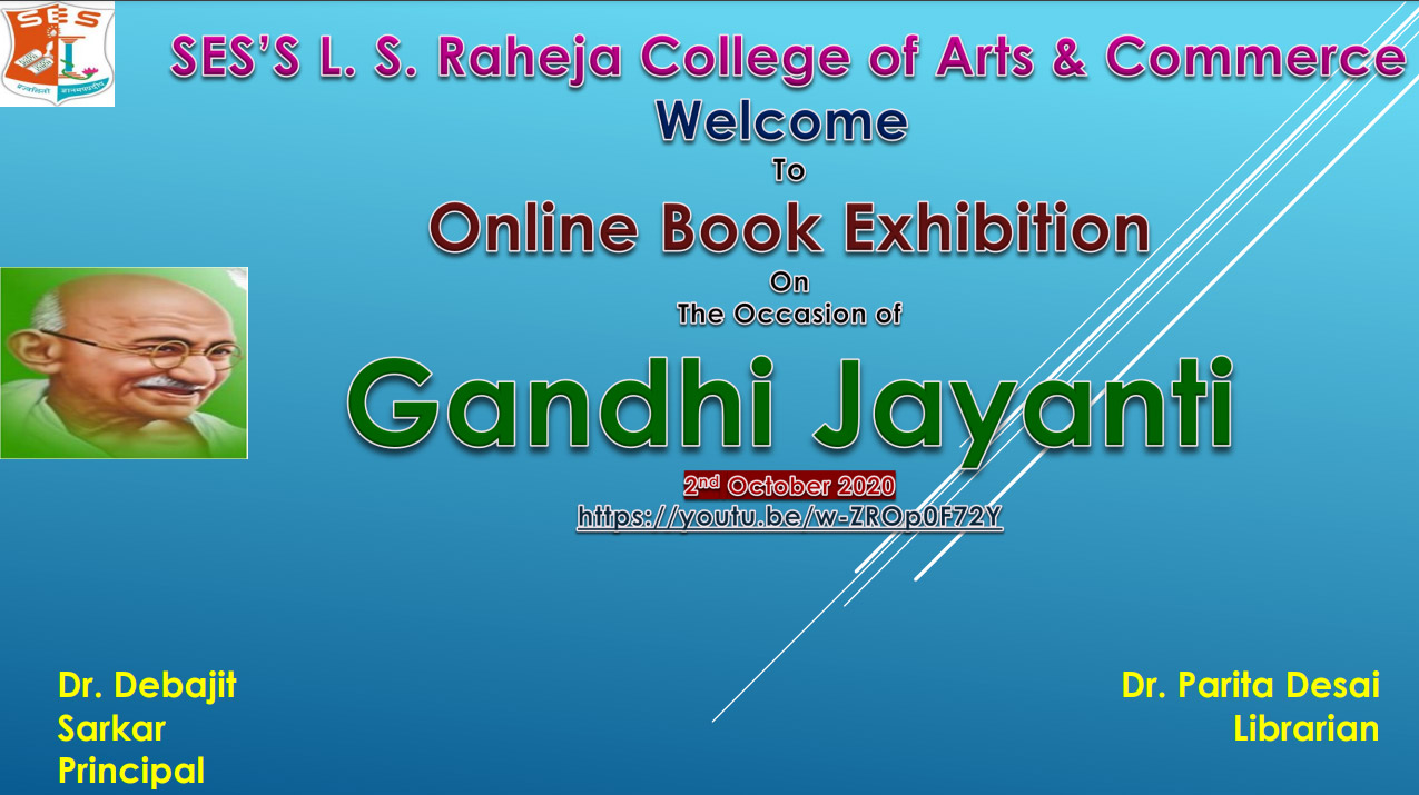 Online Book Exhibition on the Occasion of Gandhi Jayant